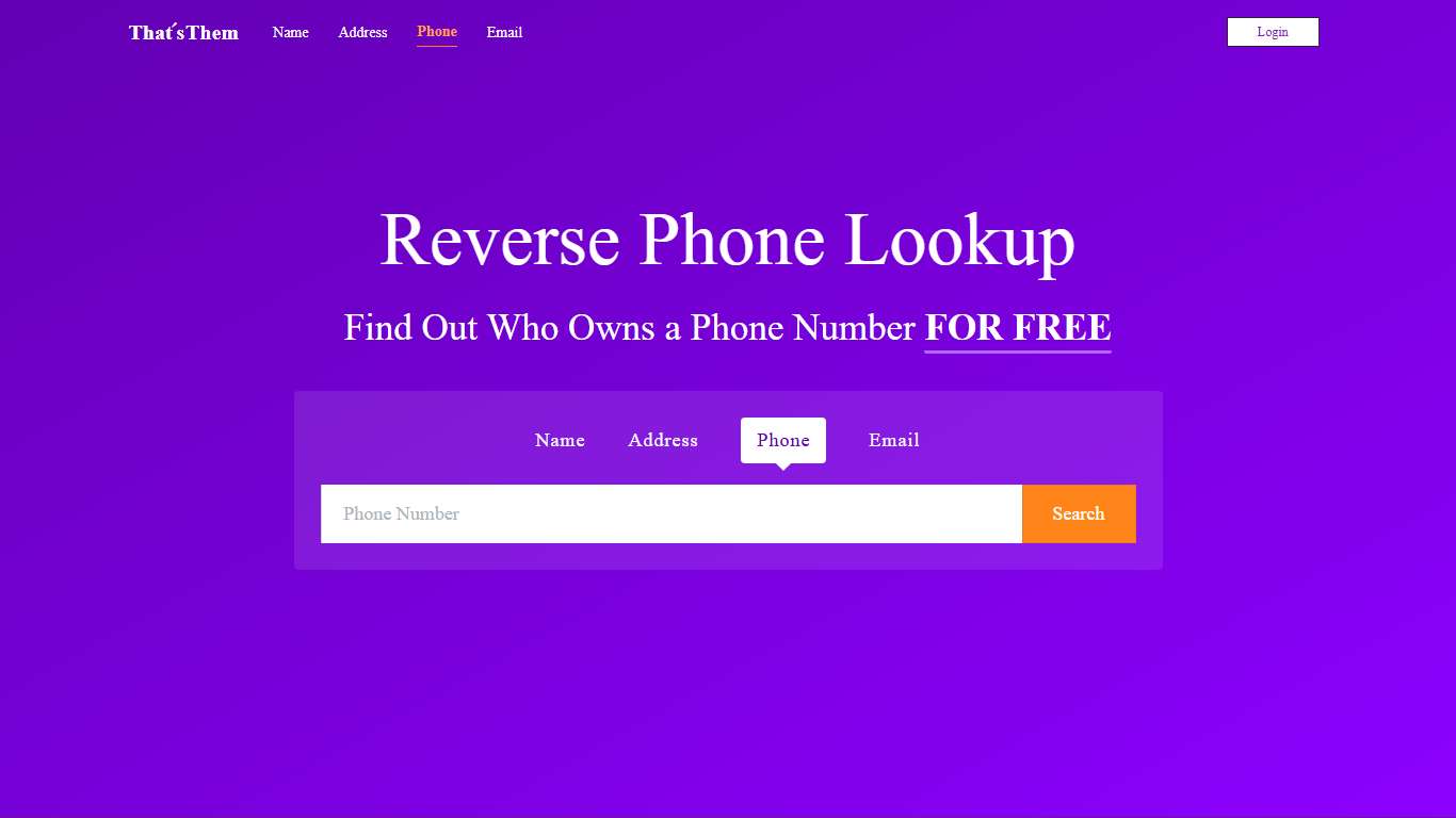 Reverse Phone Lookup Phone Number Search ThatsThem